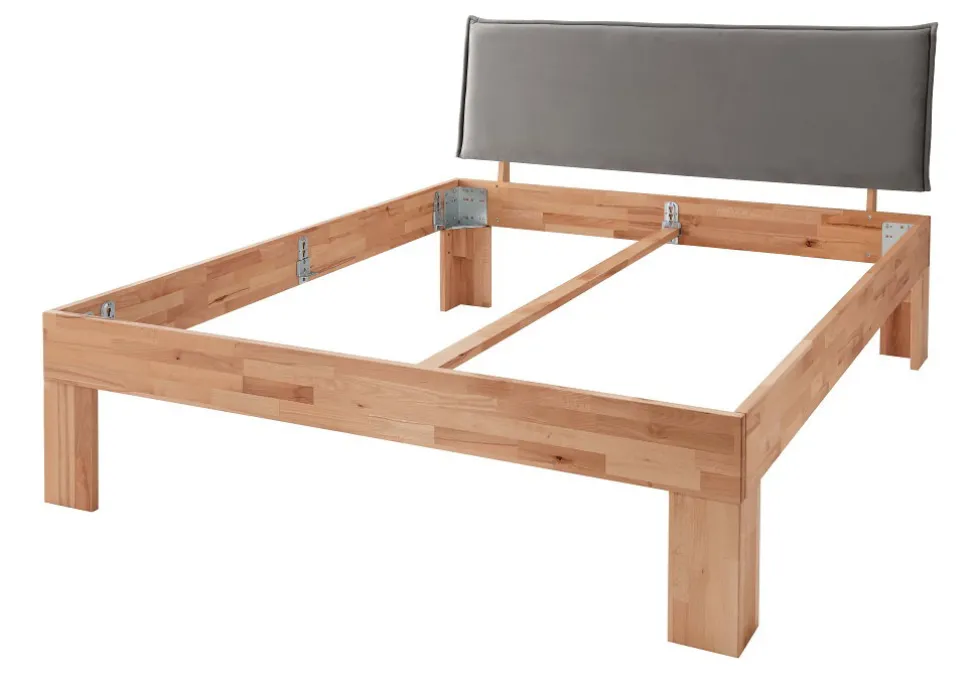 Doppelbett 'Grace IV' 160x200cm Wildeiche geölt