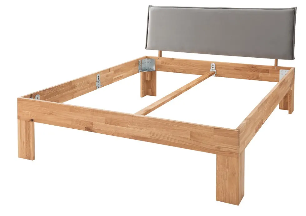 Doppelbett 'Grace IV' 160x200cm Wildeiche geölt