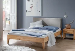 Doppelbett 'Grace V' 180x200cm Wildeiche geölt