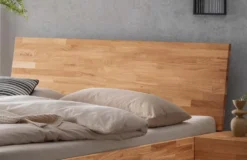 Doppelbett 'Grace' 160x200cm Wildeiche geölt