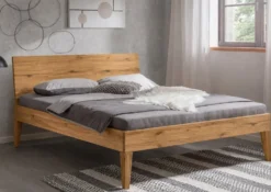 Doppelbett 'Grace' 200x200cm Wildeiche geölt