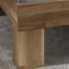 Doppelbett Kopfteil Baumkante 'Astoria I' 180x200cm Wildeiche geölt