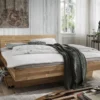 Doppelbett Kopfteil geteilt 'Astoria II' 180x200cm Wildeiche geölt