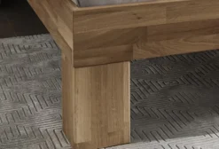 Doppelbett Kopfteil Lamellen 'Astoria I' 180x200cm Wildeiche geölt