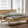 Doppelbett 'Laura II' 180x200cm Wildeiche geölt