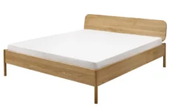 Doppelbett Metallfrei 'Natura Oak II' 180x200cm Wildeiche massiv