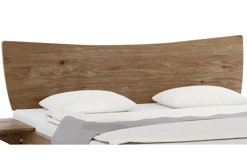 Doppelbett mit Bettkästen 160x200cm "Faro" Wildeiche massiv geölt
