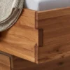 Doppelbett mit Schubkästen "Amelie" 180x200cm Wildeiche massiv