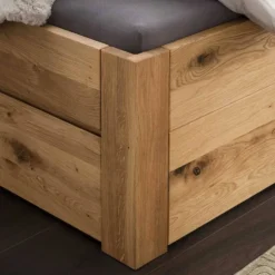 Doppelbett mit Schubkästen 'Cleveland I' 200x200cm Wildeiche geölt