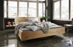 Doppelbett 'New York' 180x200cm Wildeiche geölt