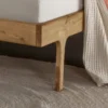 Doppelbett 180x200cm "Norden" Eiche & Rattangeflecht