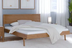 Doppelbett 180x200cm "Skagen" Wildeiche massiv geölt