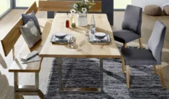 Eckbankgruppe 268x148cm "Amber II" Wildeiche massiv