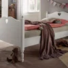 Einzelbett 90x200cm "Meggie" MDF weiß lackiert