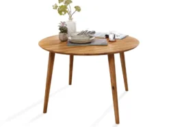Esstisch 105cm 'Madrid' Wildeiche massiv