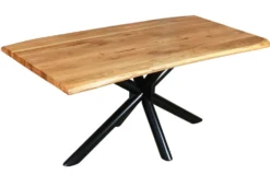 Esstisch mit gedrehter Kante 180x90cm 'Matrix' Wildeiche massiv