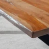 Esstisch mit gerader Kante 200x100cm 'Pinta' Altholz & X-Fuß