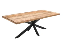 Esstisch verschiedene Größen "Xenia XVI" Mango & Doppel X-Gestell 200 x 100 cm
