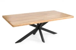 Esstisch verschiedene Größen "Xenia VI" Eiche & Doppel X-Gestell 220 x 100 cm