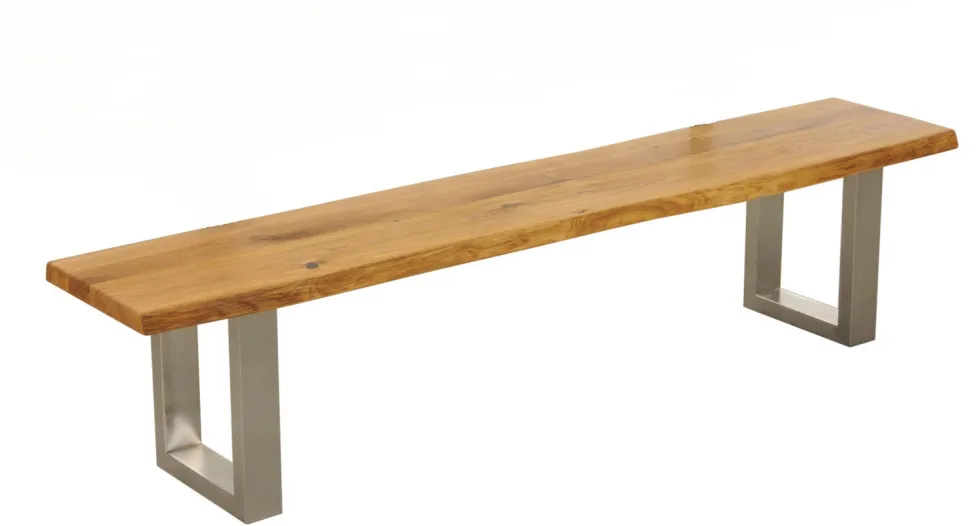 Esszimmerbank 260cm 'Amber II' Wildeiche massiv