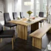 Esszimmerbank 180cm 'Amber' Wildeiche massiv