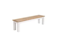 Esszimmerbank 180cm 'Nizza' Mango weiß natur
