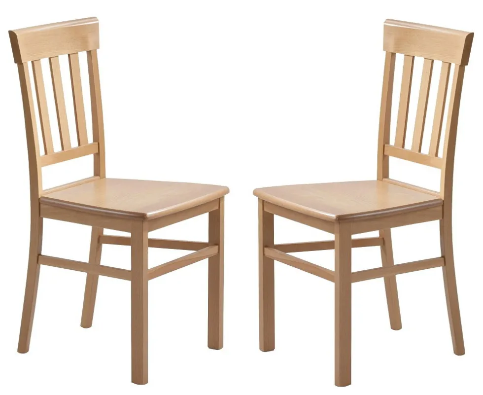 Esszimmerstuhl 2er-Set 'Julia' Buche lackiert