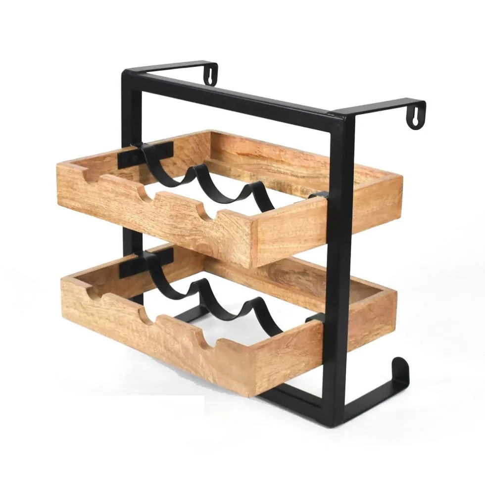 Flaschenregal für 6 Flaschen "Vino 5" Holz & Metall
