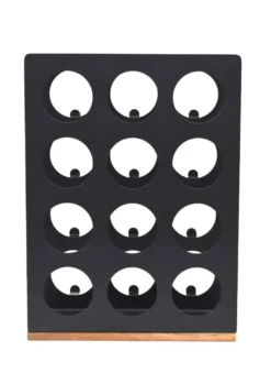 Flaschenregal für 12 Flaschen "Vino 2" Metall schwarz