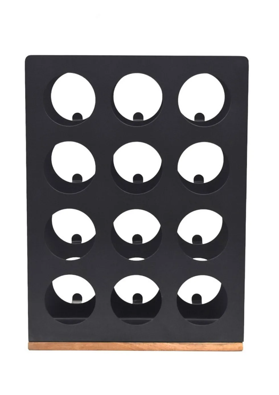 Flaschenregal für 12 Flaschen "Vino 2" Metall schwarz