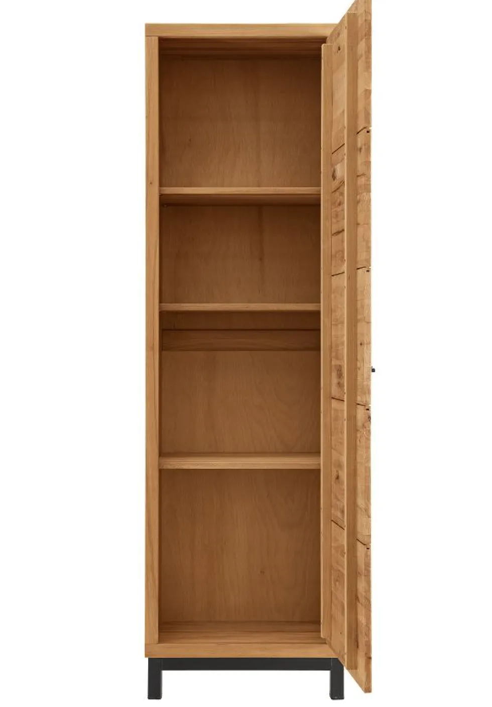 Garderobenschrank 60x200cm 'Lima' Kernbuche massiv