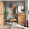 Garderobenschrank 60x195cm "Riga" Wildeiche massiv