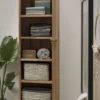 Garderobenschrank 40x165cm "Torino" Wildeiche massiv