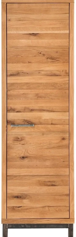 Garderobenset 4-tlg. mit Schrank 'Lima' Wildeiche massiv