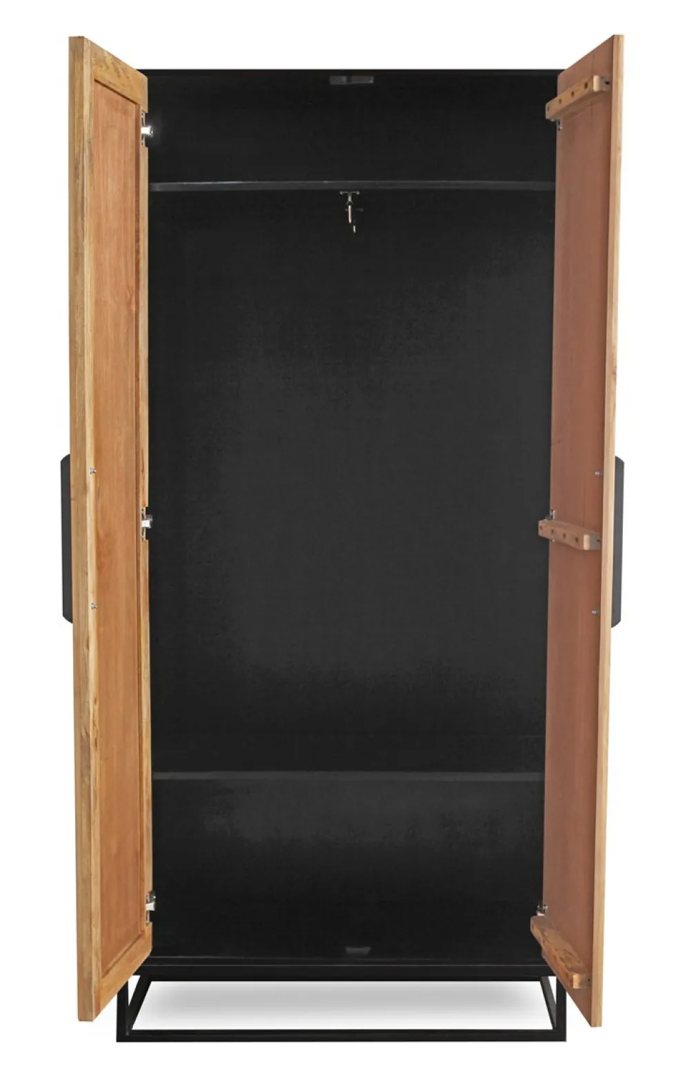 Garderobenset 5-tlg. 'Namibia' Eiche & Mango schwarz Schuhschrank