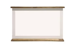 Garderobenspiegel 95x60cm 'Country' Akazie weiß & braun