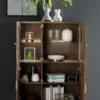 Highboard III 99x139cm "Assuan" Mango & Metall goldfarbig WZ-0462