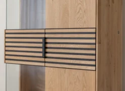 Highboard inkl.Beleuchtung 83x147cm 'Verona' Wildeiche massiv