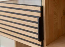 Highboard inkl.Beleuchtung 83x147cm 'Verona' Wildeiche massiv