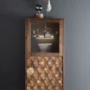 Highboard I 63x139cm "Assuan" Mango & Metall goldfarbig WZ-0462