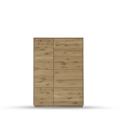 Highboard m.Holztüren 103x145cm 'München' Wildeiche geölt