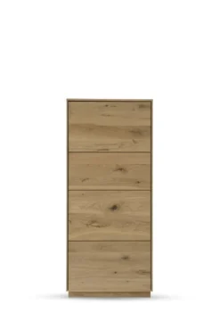 Highboard m.Holztüre 63x145cm 'München' Wildeiche geölt