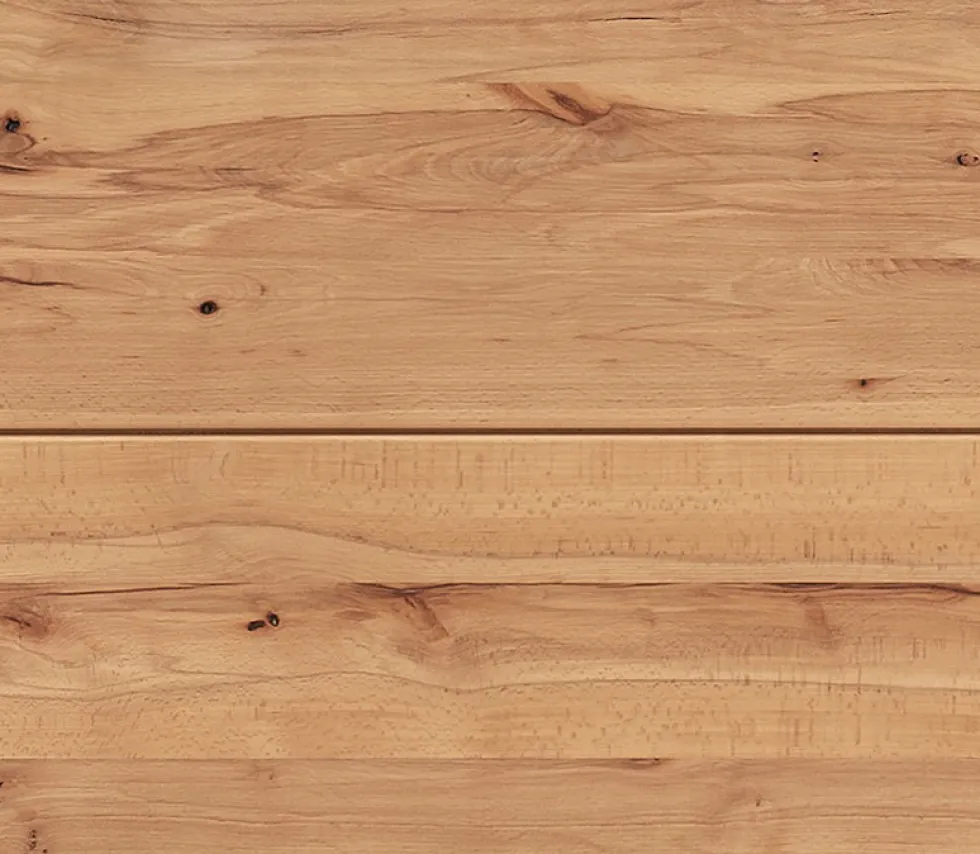 Highboard mit Beleuchtung 60x140cm 'Montana' Kernbuche geölt