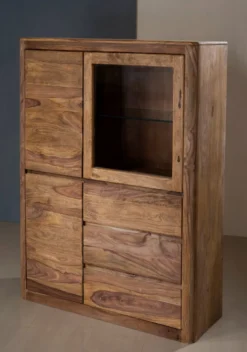 Highboard 109x145cm "Indian Sunset" Sheesham