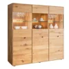 Highboard 149x149cm "Kent" Wildeiche massiv