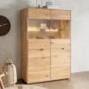 Highboard 100x149cm "Kent" Wildeiche massiv