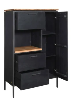 Highboard 92x155cm "Kuba" Akazie mit Baumkante