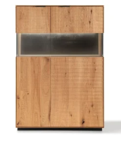 Highboard 104x145cm 'Malaga ' Wildeiche verschiedene Variationen möglich Eiche sandgestrahlt