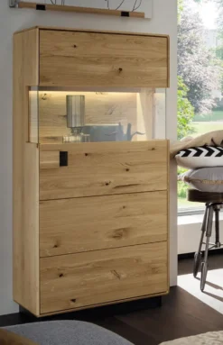 Highboard 60x140cm 'Montreal' Wildeiche geölt