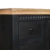 Highboard 95x131cm 'Mumbai' Mango natur & schwarz